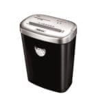 A black and silver Powershred® 53C Cross-Cut Shredder on a white background.