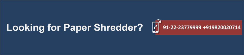 Paper Shredders Contact Number