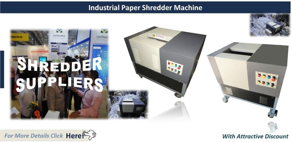 Industrial Paper Shredder Machine Banner