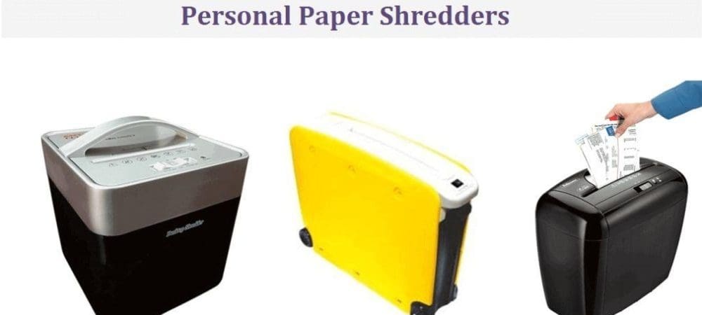 Personal paper shredder Banner