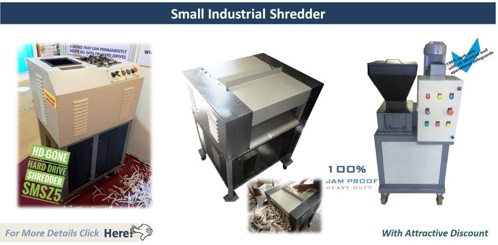 small industrial Paper Shredder Banner