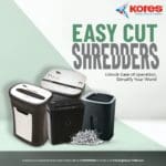 Easy cut shredders from Kores model 827 cross cut very good quality