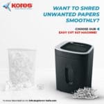 Kores paper shredder if you want to shred unwanted papers smoothly.
