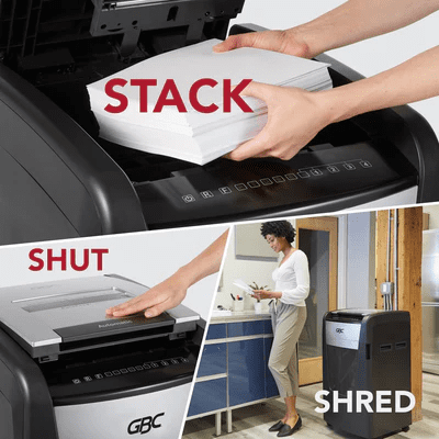 GBC Auto 600M Shredder Auto Feed Micro Cut - Image 3