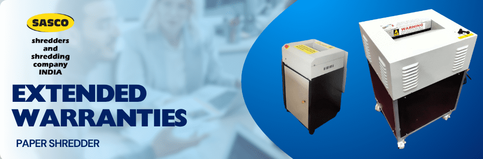 Are paper shredding machine available with extended warranties also