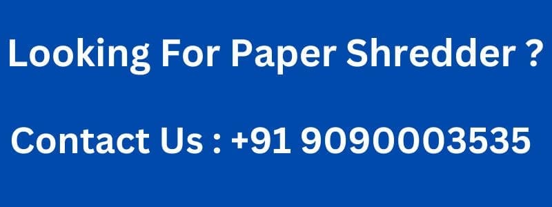 paper Shredder contact number