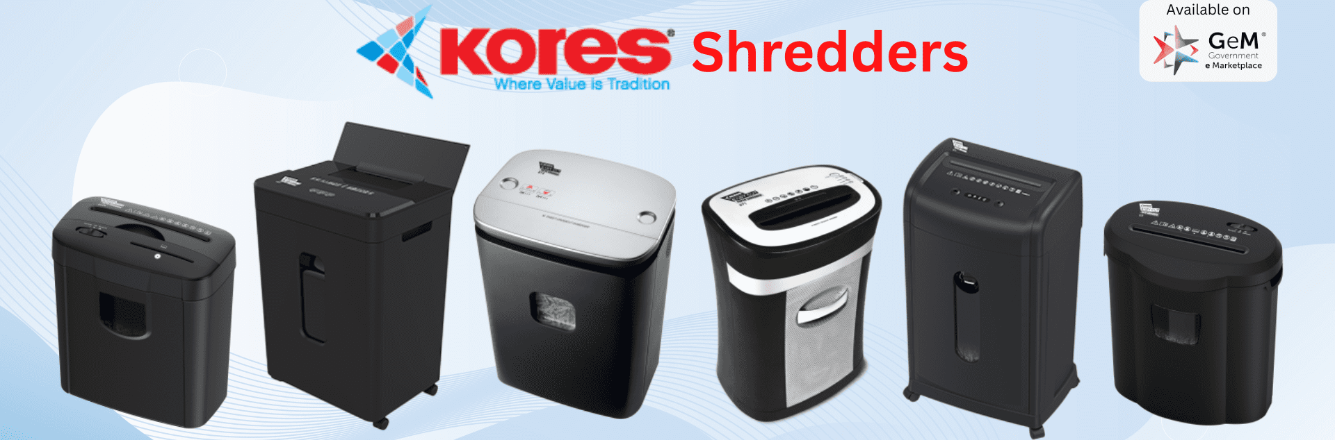 kores paper shredder on gem