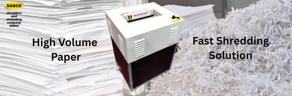 high volume paper shredder